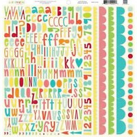 Echo Park - Sweet Summertime Collection - 12 x 12 Cardstock Stickers - Alphabet