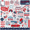 Echo Park - Stars And Stripes Forever Collection - 12 x 12 Cardstock Stickers - Elements