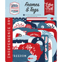 Echo Park - Stars And Stripes Forever Collection - Ephemera - Frames And Tags