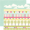Echo Park - Springtime Collection - 12 x 12 Double Sided Paper - Spring Border Strips, CLEARANCE