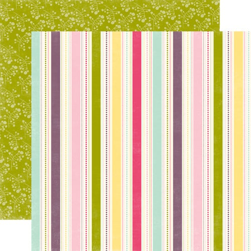 Echo Park - Springtime Collection - 12 x 12 Double Sided Paper - Seasonal Stripe, CLEARANCE
