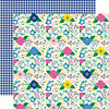 Echo Park - I Love Summer Collection - 12 x 12 Double Sided Paper - Summer Floral