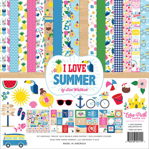 Echo Park - I Love Summer Collection - 12 x 12 Collection Kit