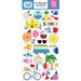 Echo Park - I Love Summer Collection - Chipboard Stickers - Accents