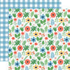 Echo Park - Summertime Collection - 12 x 12 Double Sided Paper - Summer Floral