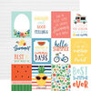 Echo Park - Summertime Collection - 12 x 12 Double Sided Paper - 3 x 4 Journaling Cards