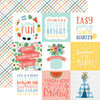 Echo Park - Summertime Collection - 12 x 12 Double Sided Paper - 4 x 4 Journaling Cards