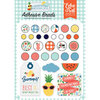 Echo Park - Summertime Collection - Self-Adhesive Decorative Brads