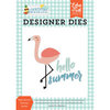 Echo Park - Summertime Collection - Designer Dies - Hello Summer Flamingo