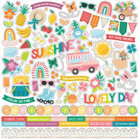 Echo Park - Sunny Days Ahead Collection - 12 x 12 Cardstock Stickers - Element