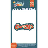 Echo Park - Summer Vibes Collection - Designer Dies - Summer Bubble Word