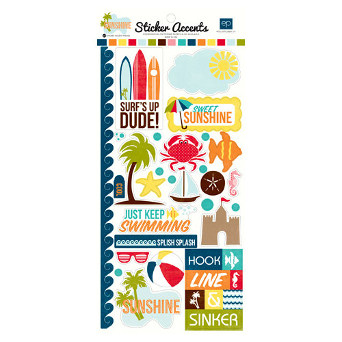 Echo Park - Sunshine Collection - Cardstock Stickers