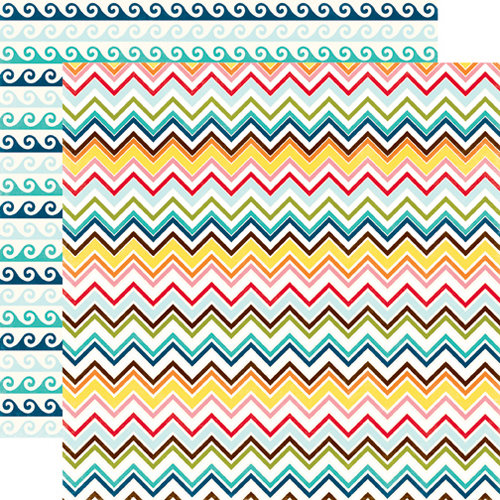 Echo Park - Sunshine Collection - 12 x 12 Double Sided Paper - Zig Zag