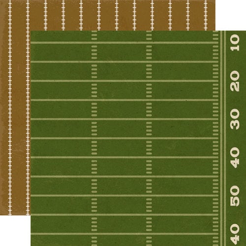 Echo Park - Touchdown Collection - 12 x 12 Double Sided Paper - Field