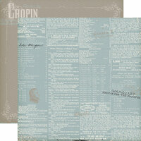 Echo Park - Melody of Life Collection - 12 x 12 Double Sided Paper - Words