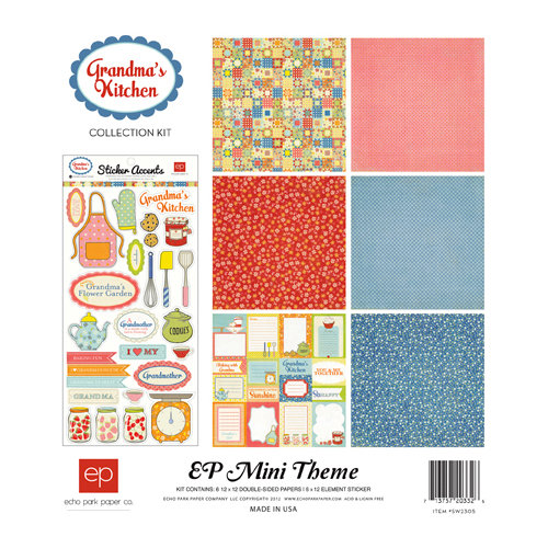 Echo Park - Grandma's Kitchen Collection - 12 x 12 Collection Kit