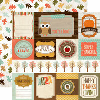 Echo Park - Fall Fever Collection - 12 x 12 Double Sided Paper - Journaling