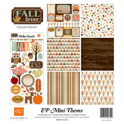 Echo Park - Fall Fever Collection - 12 x 12 Collection Kit