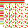 Echo Park - Happy Holidays Collection - 12 x 12 Double Sided Paper - Trees