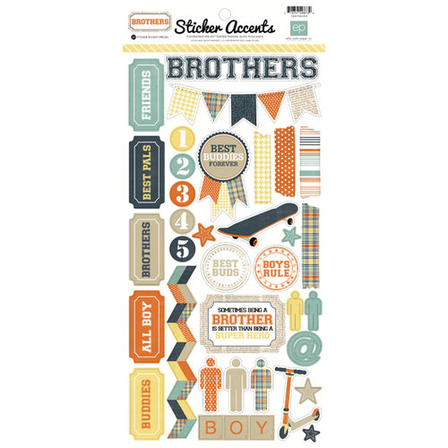 Echo Park - Brothers Collection - Cardstock Stickers