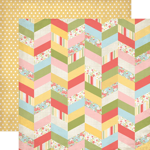 Echo Park - Sisters Collection - 12 x 12 Double Sided Paper - Chevron