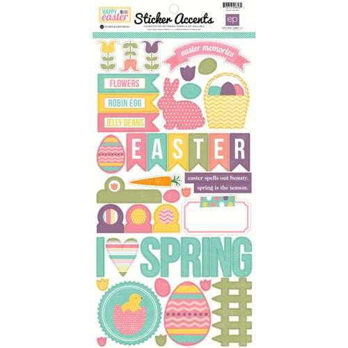 Echo Park - Easter Collection - Cardstock Stickers