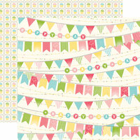 Echo Park - Birthday Girl Collection - 12 x 12 Double Sided Paper - Banner