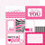 Echo Park - Pretty in Pink Collection - 12 x 12 Double Sided Paper - Pink Journaling