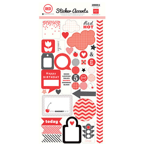 Echo Park - Red Collection - Cardstock Stickers