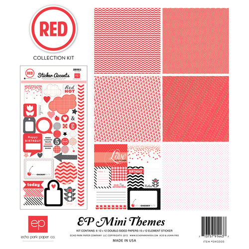 Echo Park - Red Collection - 12 x 12 Collection Kit