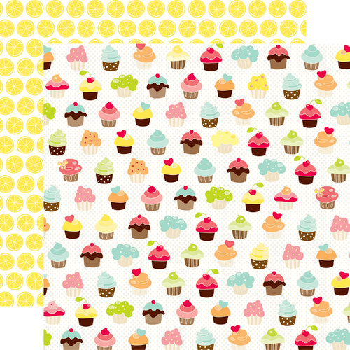 Echo Park - Lets Picnic Collection - 12 x 12 Double Sided Paper - Cupcakes
