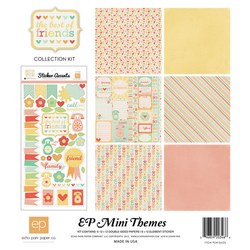 Echo Park - The Best of Friends Collection - 12 x 12 Collection Kit