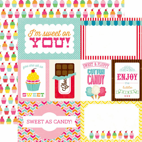 Echo Park - I Love Candy Collection - 12 x 12 Double Sided Paper - Journaling
