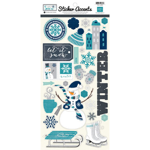 Echo Park - Let It Snow Collection - Cardstock Stickers