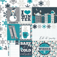 Echo Park - Let It Snow Collection - 12 x 12 Double Sided Paper - Journaling