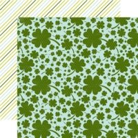 Echo Park - St Patricks Day Collection - 12 x 12 Double Sided Paper - Clovers