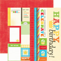Echo Park - Birthday Boy Collection - 12 x 12 Double Sided Paper - Journaling