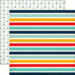Echo Park - Summer Adventure Collection - 12 x 12 Double Sided Paper - Stripe