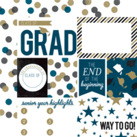 Echo Park - Grad Collection - 12 x 12 Double Sided Paper - Journaling