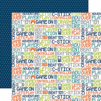 Echo Park - Game On Collection - 12 x 12 Double Sided Paper - Words