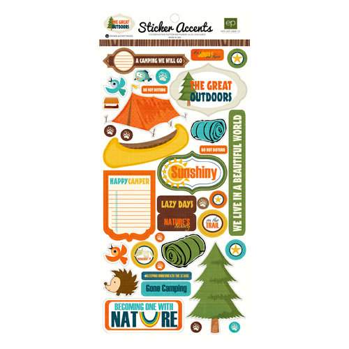 Echo Park - The Great Outdoors Collection - Cardstock Stickers