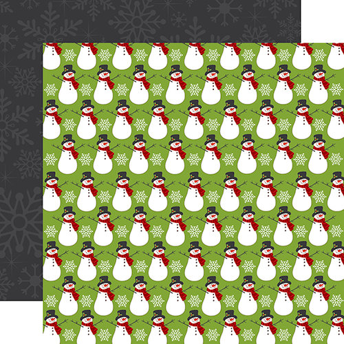 Echo Park - Jingle All The Way Collection - Christmas - 12 x 12 Double Sided Paper - Snowmen