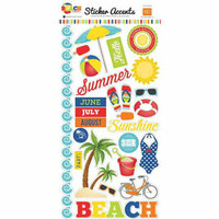 Echo Park - Beach Party Collection - Cardstock Stickers