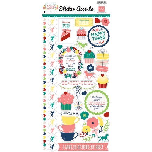 Echo Park - My Little Girl Collection - Cardstock Stickers