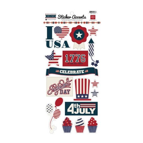 Echo Park - Stars and Stripes Collection - Cardstock Stickers