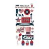Echo Park - Stars and Stripes Collection - Cardstock Stickers