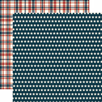 Echo Park - Stars and Stripes Collection - 12 x 12 Double Sided Paper - Stars