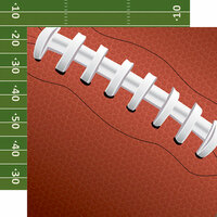 Echo Park - Football Collection - 12 x 12 Double Sided Paper - Football Laces