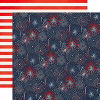 Echo Park - Sweet Liberty Collection - 12 x 12 Double Sided Paper - Sweet Fireworks