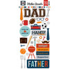 Echo Park - Team Dad Collection - Cardstock Stickers